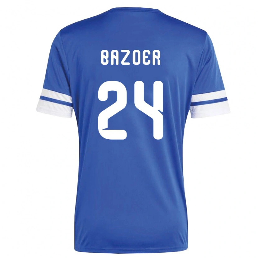 Danxen Mujer Camiseta Curazao Riechedly Bazoer #24 Marino Blanco 1ª Equipación 26-28 La Camisa México