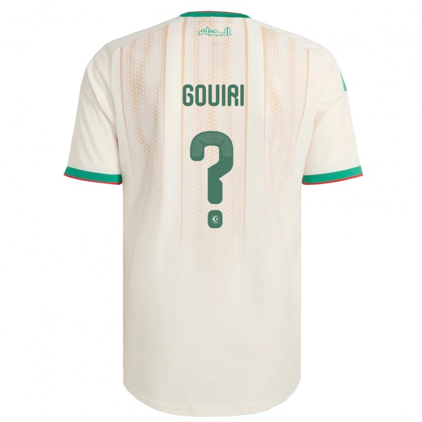 Danxen Mujer Camiseta Argelia Amine Gouiri #0 Marfil Verde Rojo 1ª Equipación 26-28 La Camisa México