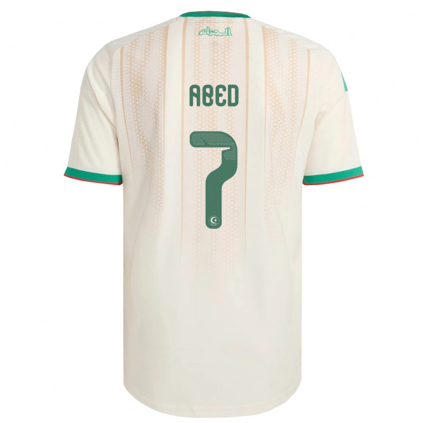 Danxen Mujer Camiseta Argelia Yacine Abed #7 Marfil Verde Rojo 1ª Equipación 26-28 La Camisa México
