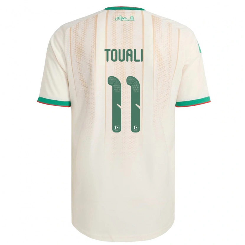 Danxen Mujer Camiseta Argelia Khalil Touali #11 Marfil Verde Rojo 1ª Equipación 26-28 La Camisa México