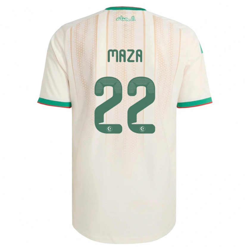 Danxen Mujer Camiseta Argelia Ibrahim Maza #22 Marfil Verde Rojo 1ª Equipación 26-28 La Camisa México