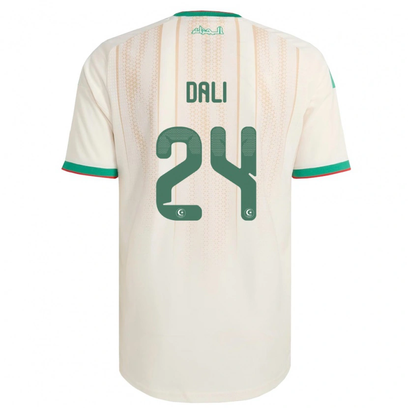Danxen Mujer Camiseta Argelia Rayene Dali #24 Marfil Verde Rojo 1ª Equipación 26-28 La Camisa México