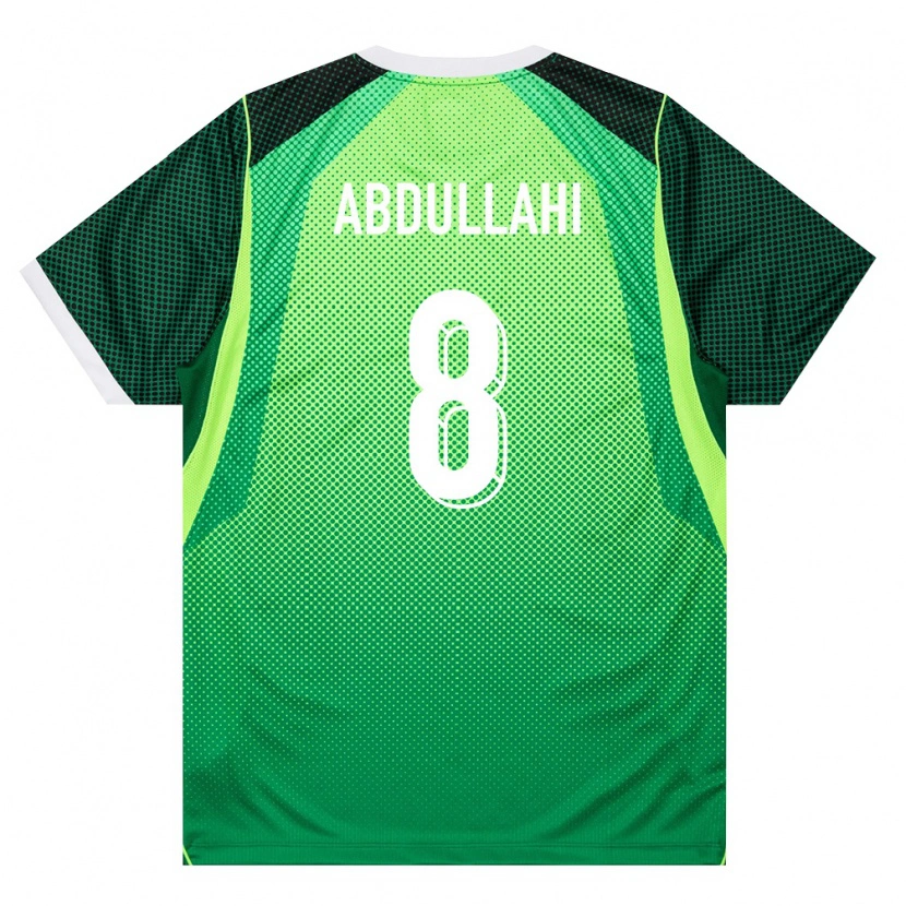 Danxen Mujer Camiseta Nigeria Abubakar Abdullahi #8 Verde Blanco 1ª Equipación 26-28 La Camisa México