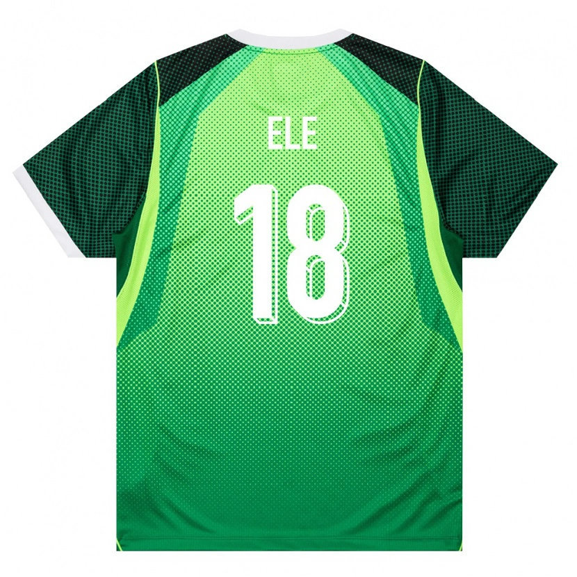 Danxen Mujer Camiseta Nigeria Abdullahi Ele #18 Verde Blanco 1ª Equipación 26-28 La Camisa México