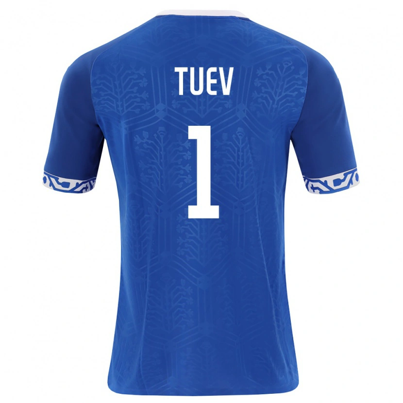 Danxen Mujer Camiseta Moldavia Artur Tuev #1 Azul Real Blanco 1ª Equipación 26-28 La Camisa México