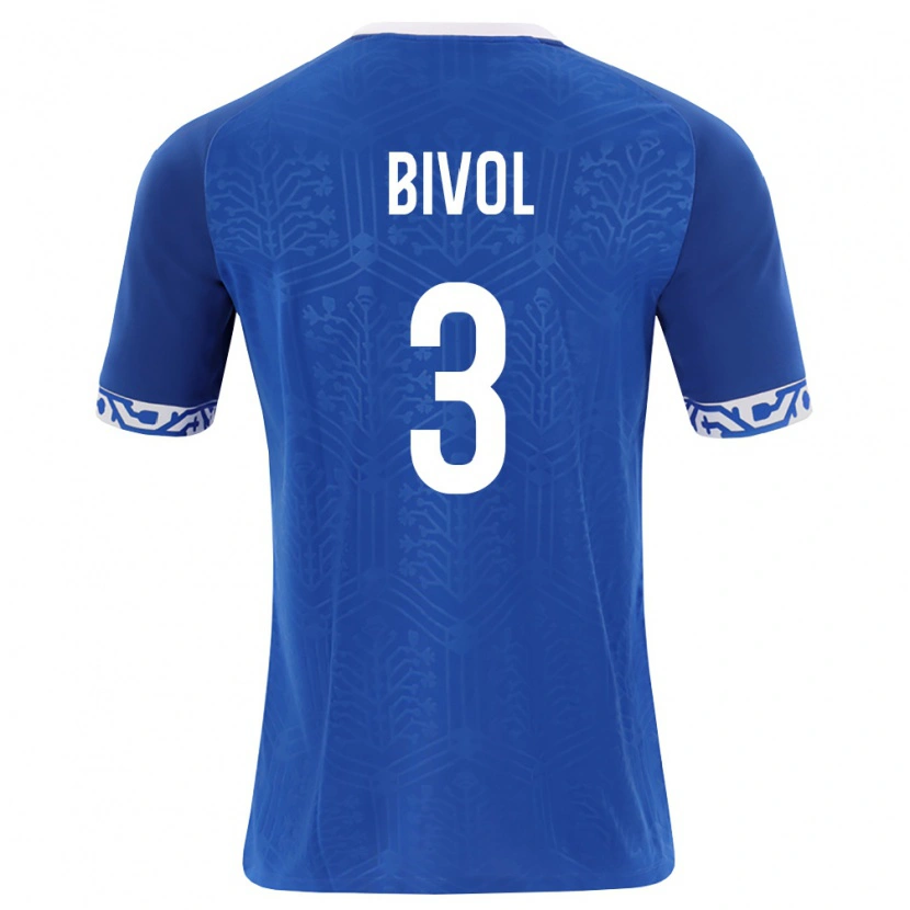 Danxen Mujer Camiseta Moldavia Victor Bivol #3 Azul Real Blanco 1ª Equipación 26-28 La Camisa México