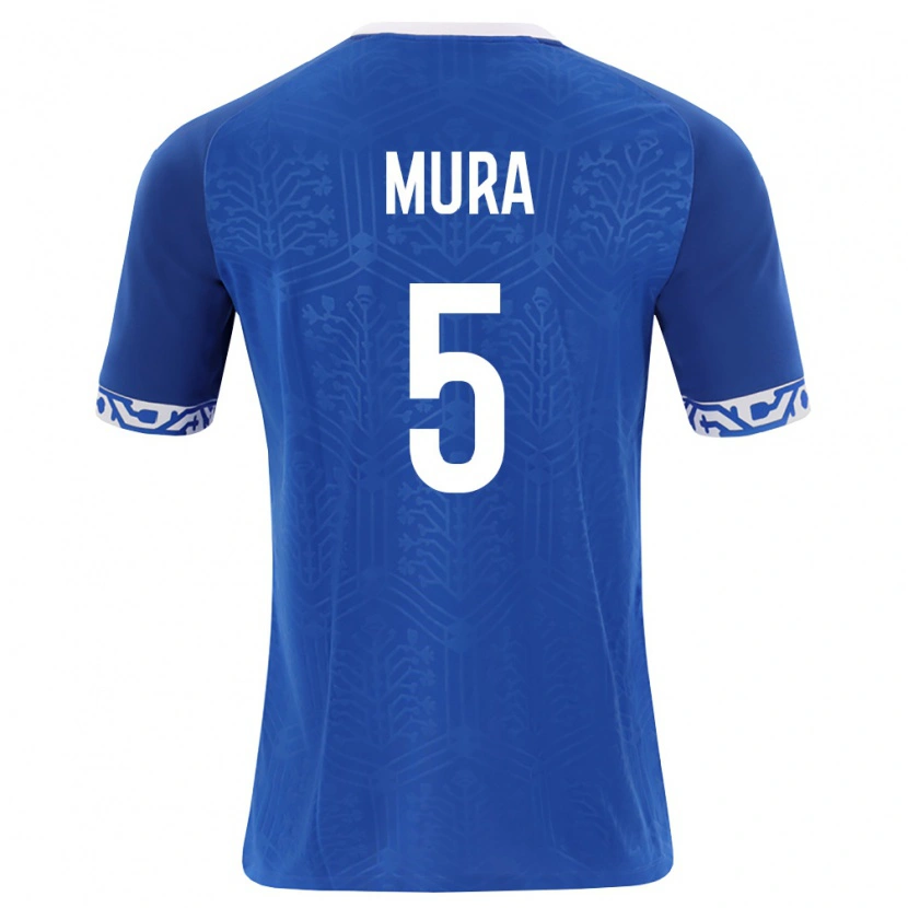 Danxen Mujer Camiseta Moldavia Artemii Mura #5 Azul Real Blanco 1ª Equipación 26-28 La Camisa México