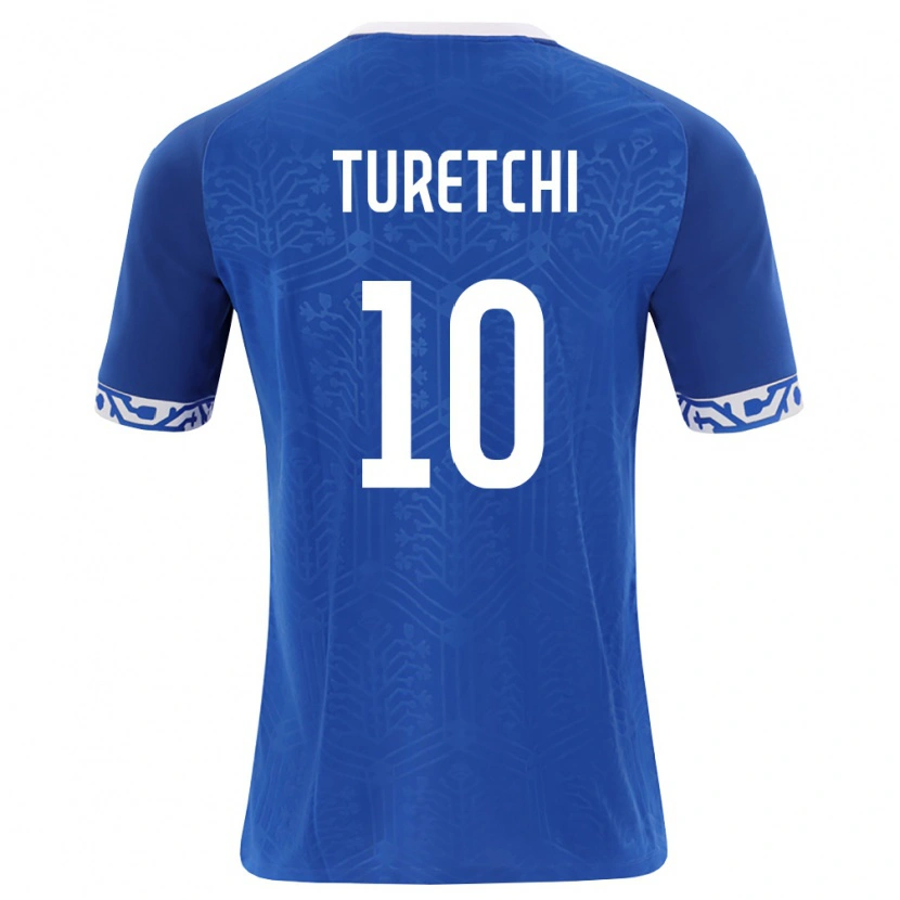 Danxen Mujer Camiseta Moldavia Toma Turetchi #10 Azul Real Blanco 1ª Equipación 26-28 La Camisa México