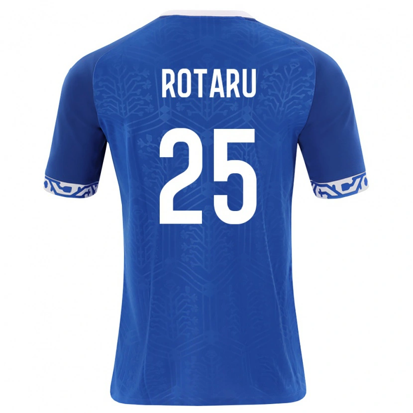 Danxen Mujer Camiseta Moldavia Nicolae Rotaru #25 Azul Real Blanco 1ª Equipación 26-28 La Camisa México