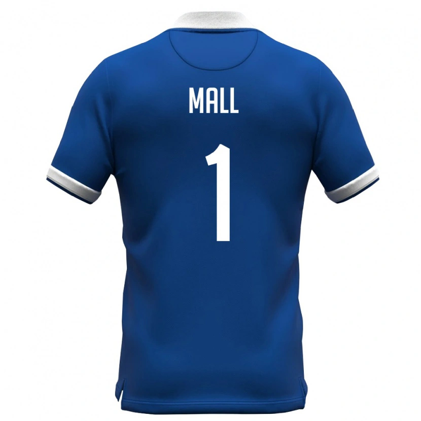 Danxen Mujer Camiseta Chipre Joël Mall #1 Azul Real Blanco 1ª Equipación 26-28 La Camisa México