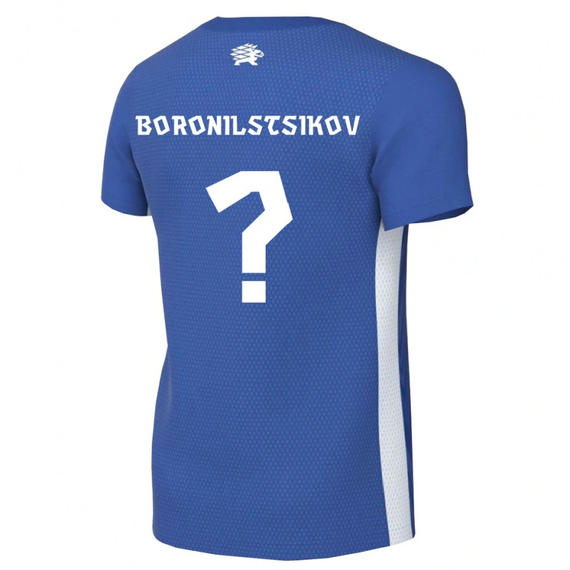Danxen Mujer Camiseta Estonia Alex Boronilstsikov #0 Azul Oscuro Blanco 1ª Equipación 26-28 La Camisa México
