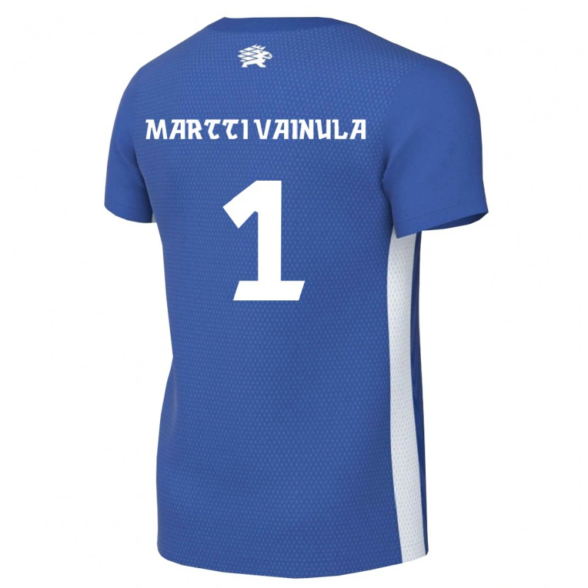 Danxen Mujer Camiseta Estonia Jan Martti Vainula #1 Azul Oscuro Blanco 1ª Equipación 26-28 La Camisa México