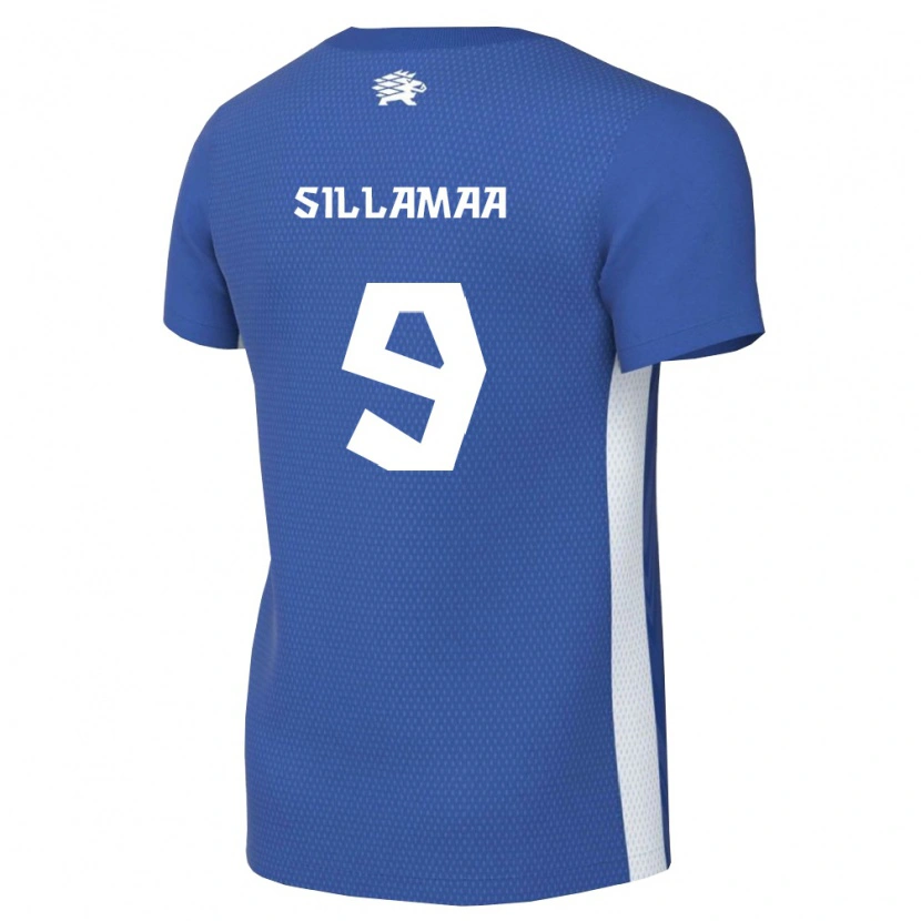 Danxen Mujer Camiseta Estonia Ramol Sillamaa #9 Azul Oscuro Blanco 1ª Equipación 26-28 La Camisa México