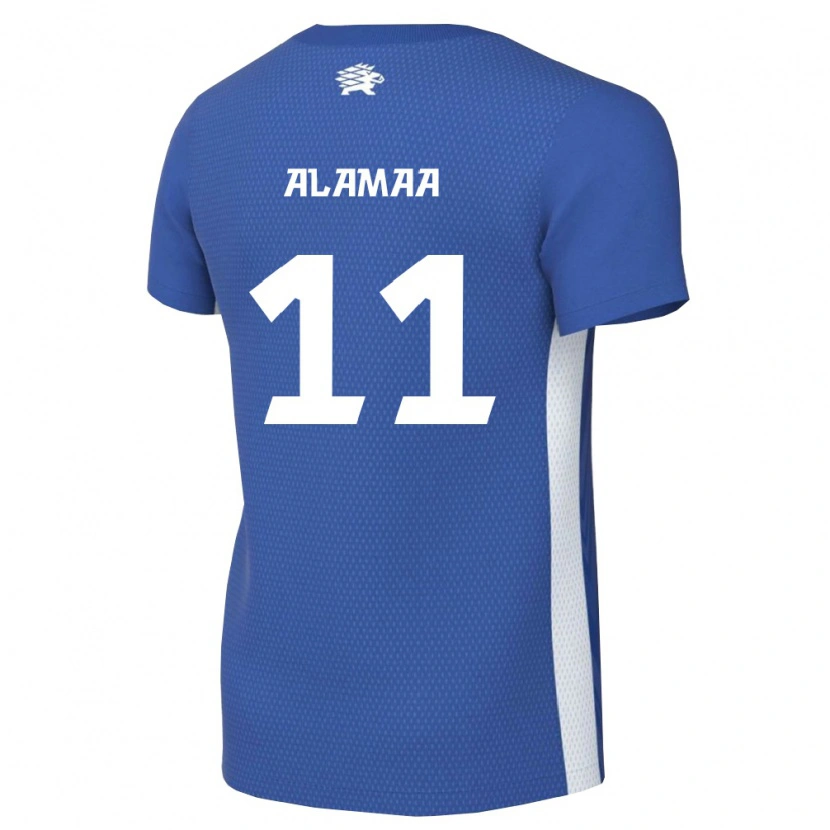 Danxen Mujer Camiseta Estonia Sander Alamaa #11 Azul Oscuro Blanco 1ª Equipación 26-28 La Camisa México