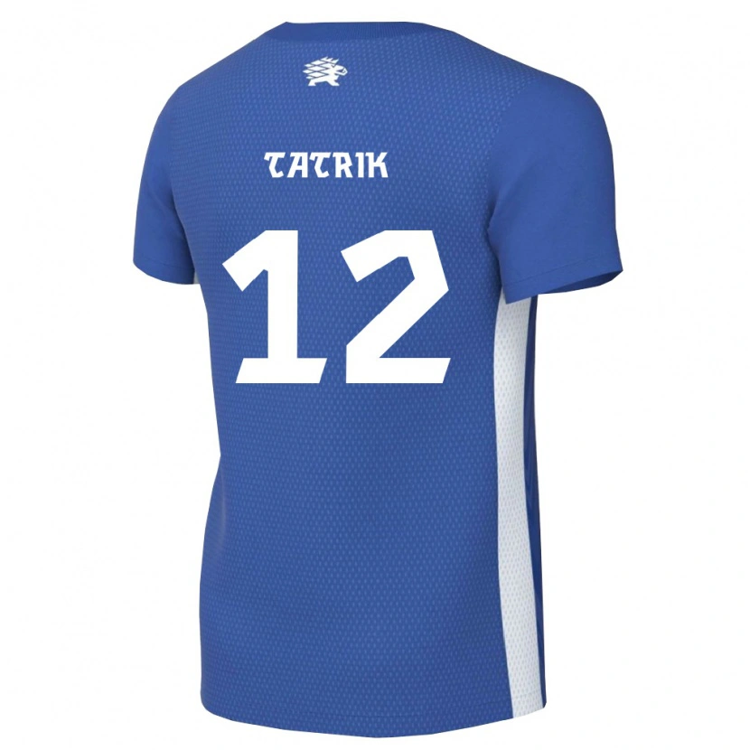 Danxen Mujer Camiseta Estonia Andero Tatrik #12 Azul Oscuro Blanco 1ª Equipación 26-28 La Camisa México
