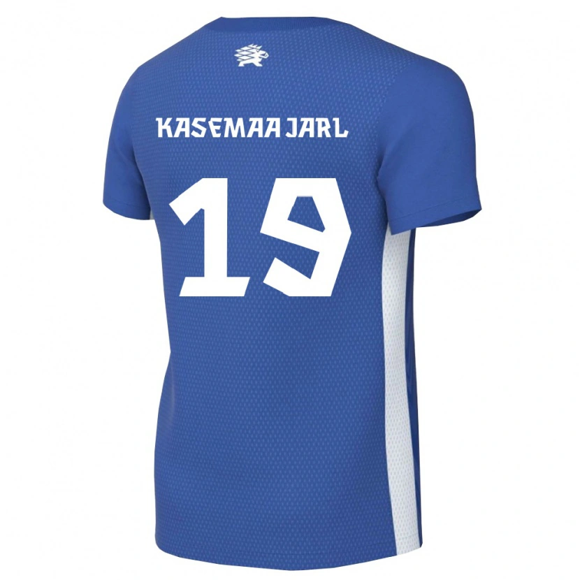 Danxen Mujer Camiseta Estonia Markus Kasemaa Jarl #19 Azul Oscuro Blanco 1ª Equipación 26-28 La Camisa México