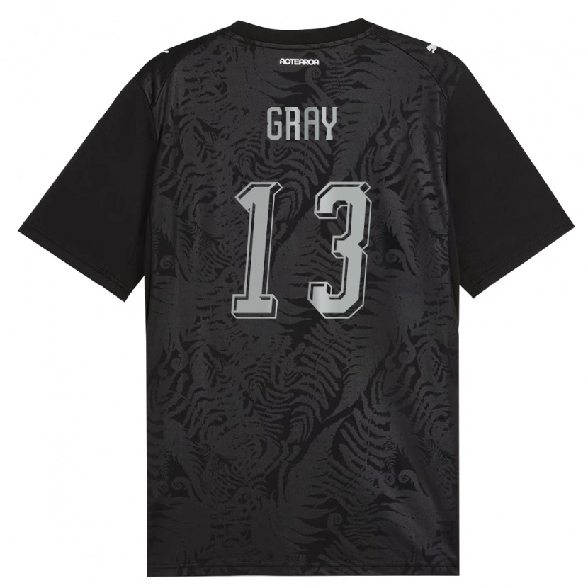 Danxen Mujer Camiseta Nueva Zelanda Henry Gray #13 Blanco Negro Gris 1ª Equipación 26-28 La Camisa México