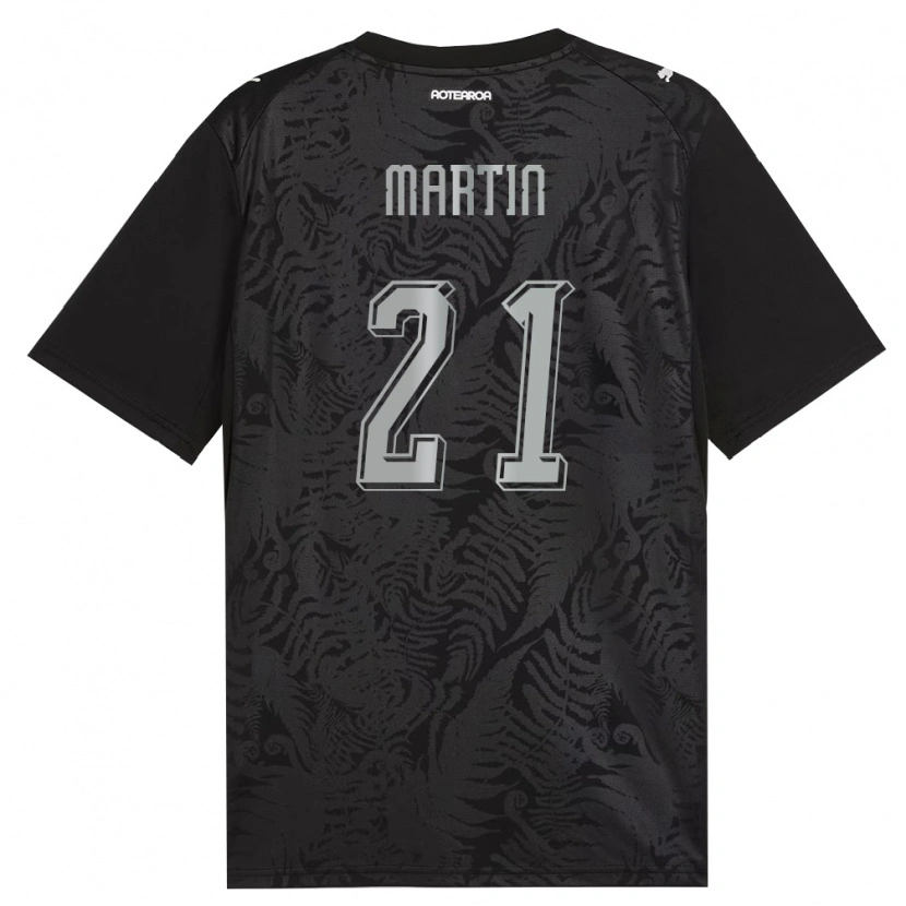 Danxen Mujer Camiseta Nueva Zelanda Will Martin #21 Blanco Negro Gris 1ª Equipación 26-28 La Camisa México