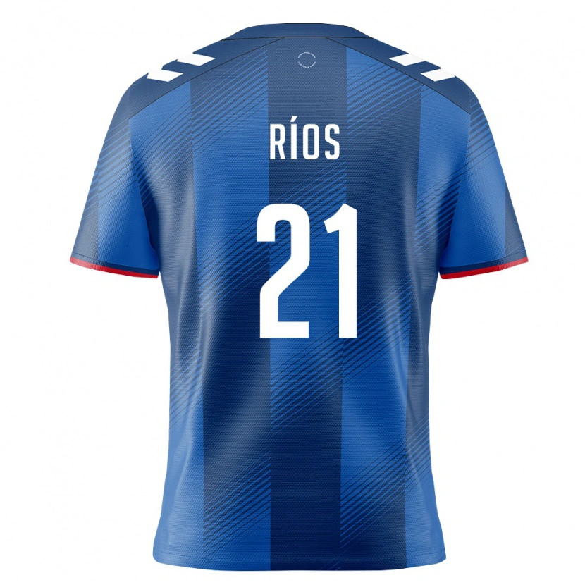 Danxen Mujer Camiseta Puerto Rico Darren Ríos #21 Azul Real Rojo Blanco 1ª Equipación 26-28 La Camisa México