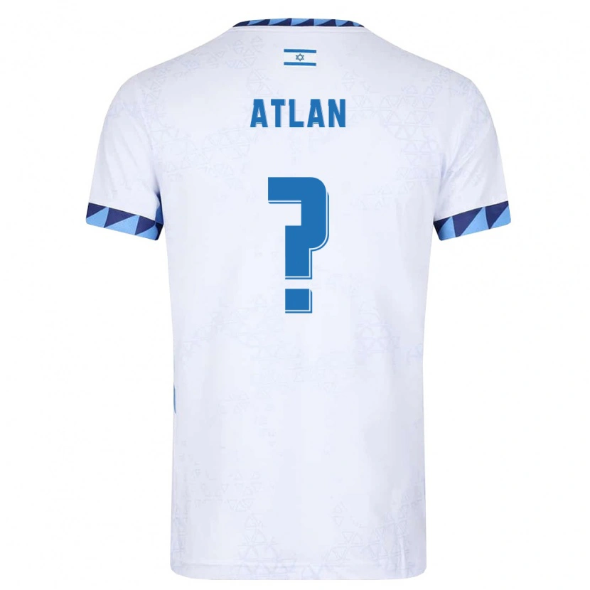 Danxen Mujer Camiseta Israel Daniel Atlan #0 Blanco Azul Claro 1ª Equipación 26-28 La Camisa México