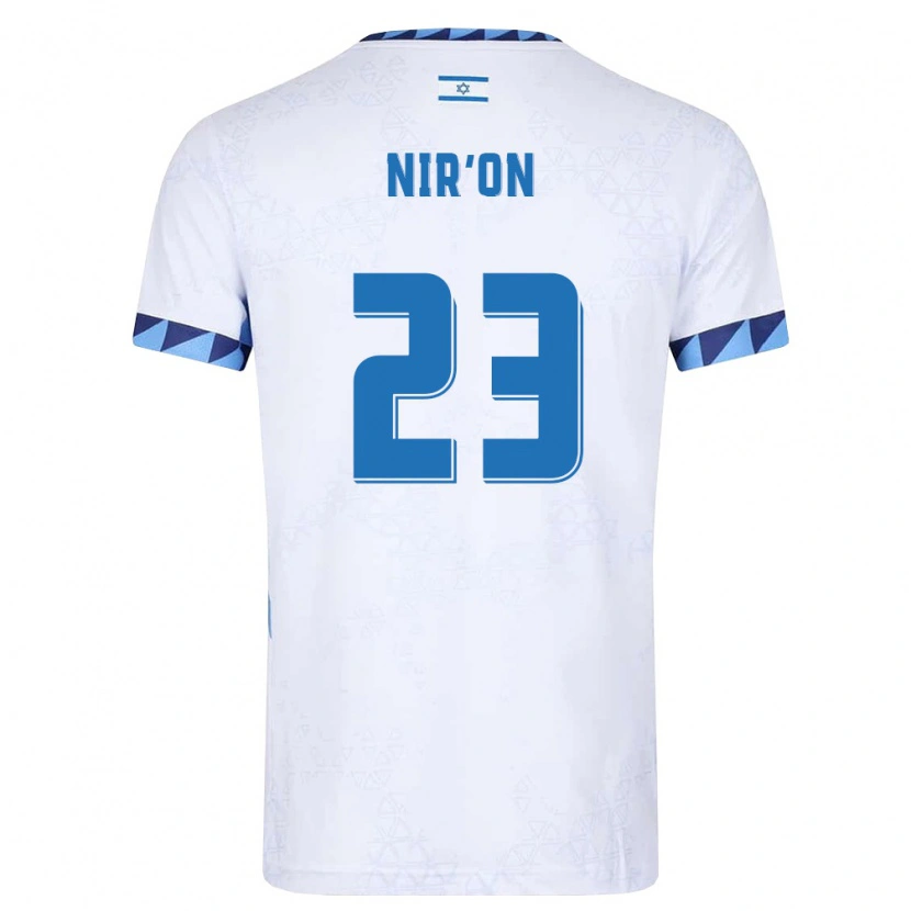 Danxen Mujer Camiseta Israel Omer Nir'on #23 Blanco Azul Claro 1ª Equipación 26-28 La Camisa México