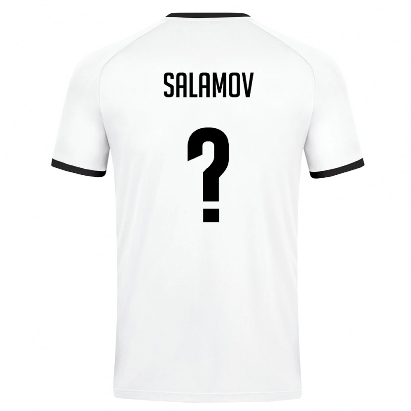 Danxen Mujer Camiseta Uzbekistán Ziyodullo Salamov #0 Blanco Verde Oscuro 2ª Equipación 26-28 La Camisa México
