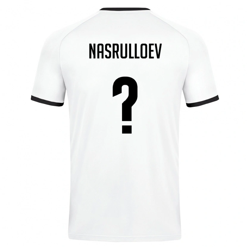 Danxen Mujer Camiseta Uzbekistán Yakhyo Nasrulloev #0 Blanco Verde Oscuro 2ª Equipación 26-28 La Camisa México
