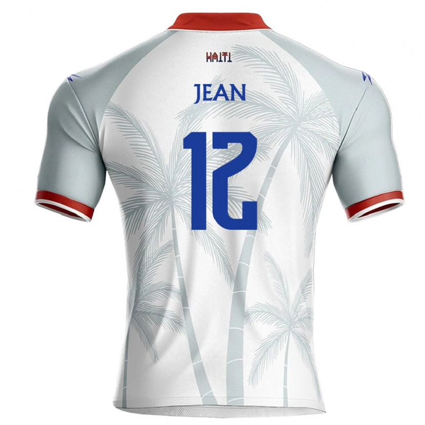 Danxen Mujer Camiseta Haití Guivenson Jean #12 Blanco Rojo Gris 2ª Equipación 26-28 La Camisa México