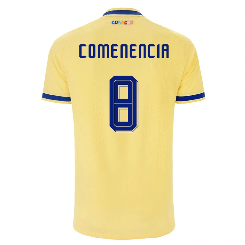 Danxen Mujer Camiseta Curazao Livano Comenencia #8 Amarillo Marino Rosa 2ª Equipación 26-28 La Camisa México