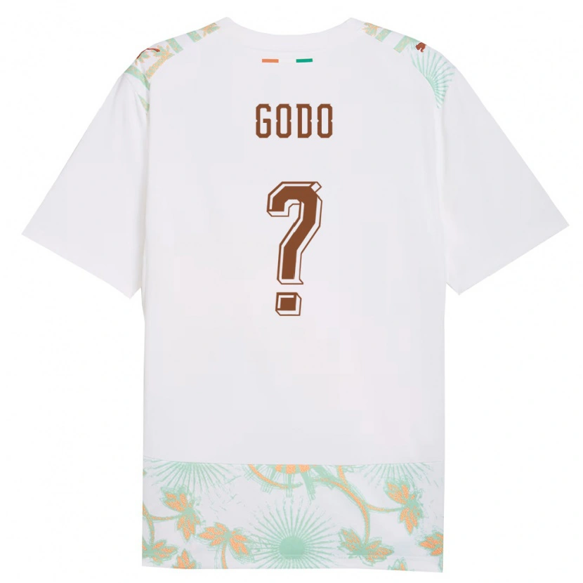 Danxen Mujer Camiseta Costa De Marfil Martial Godo #0 Blanco Naranja Verde 2ª Equipación 26-28 La Camisa México