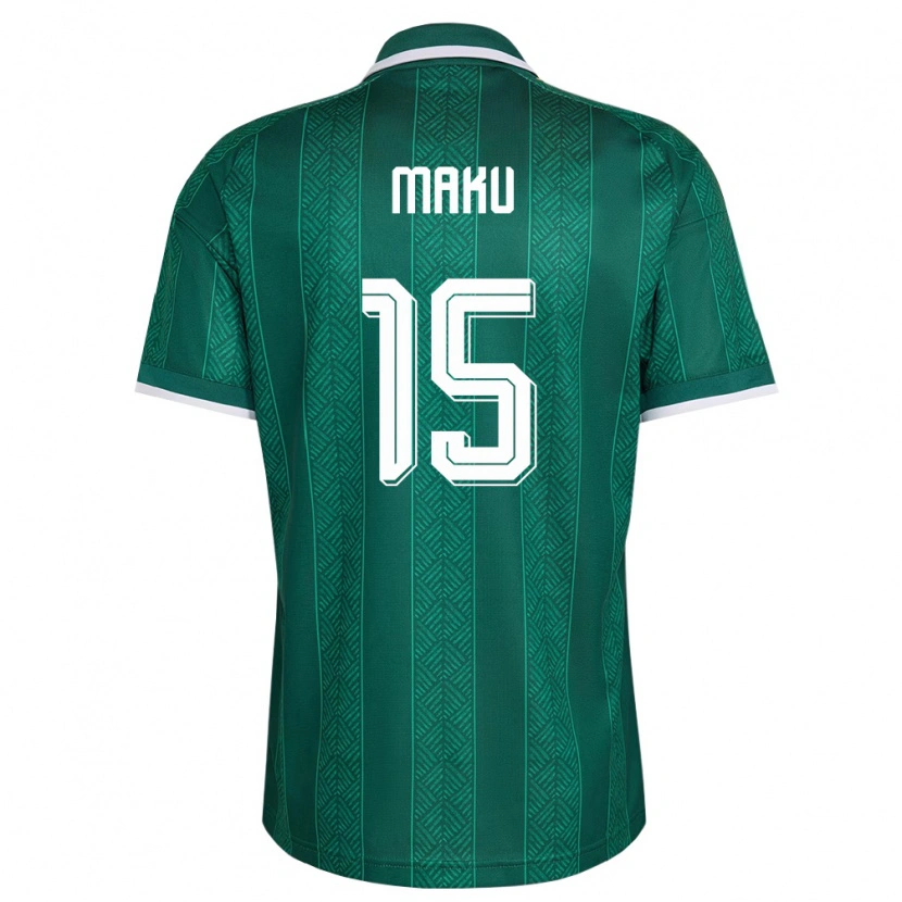 Danxen Mujer Camiseta Sudáfrica Lazola Maku #15 Verde Blanco Oro 2ª Equipación 26-28 La Camisa México