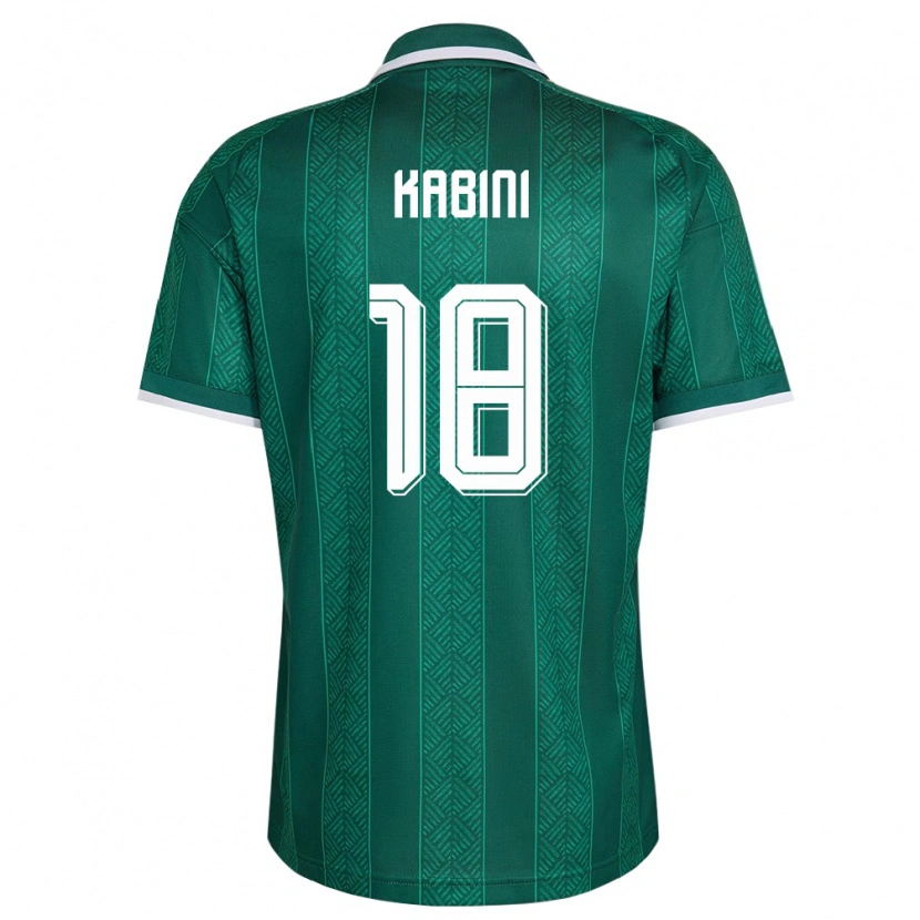 Danxen Mujer Camiseta Sudáfrica Samukele Kabini #18 Verde Blanco Oro 2ª Equipación 26-28 La Camisa México