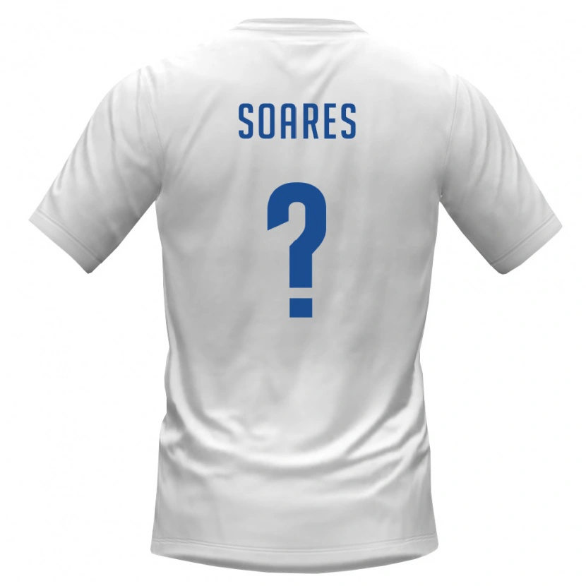 Danxen Mujer Camiseta Cabo Verde Jorginho Soares #0 Blanco Borgoña 2ª Equipación 26-28 La Camisa México