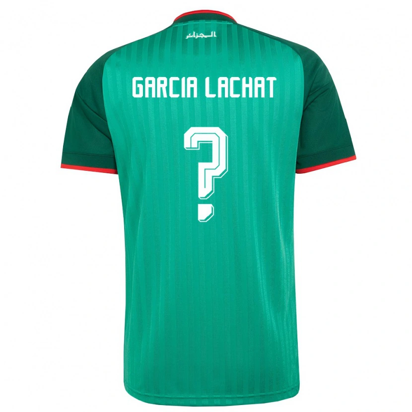 Danxen Mujer Camiseta Argelia Rayan Garcia Lachat #0 Verde Rojo Blanco 2ª Equipación 26-28 La Camisa México