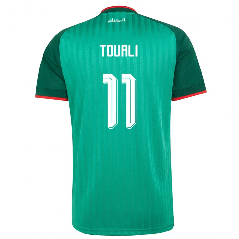 Danxen Mujer Camiseta Argelia Khalil Touali #11 Verde Rojo Blanco 2ª Equipación 26-28 La Camisa México