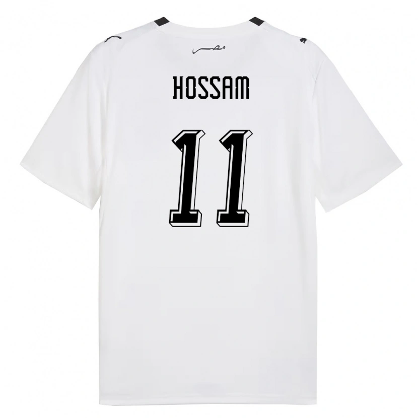 Danxen Mujer Camiseta Egipto Yassin Hossam #11 Blanco Gris Negro 2ª Equipación 26-28 La Camisa México