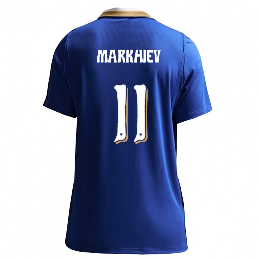 Danxen Mujer Camiseta Finlandia Adam Markhiev #11 Azul Blanco 2ª Equipación 26-28 La Camisa México