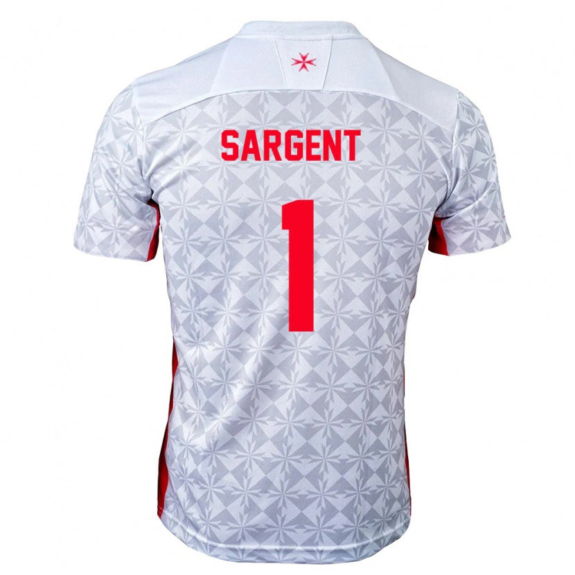 Danxen Mujer Camiseta Malta Karl Sargent #1 Gris Blanco Rojo 2ª Equipación 26-28 La Camisa México