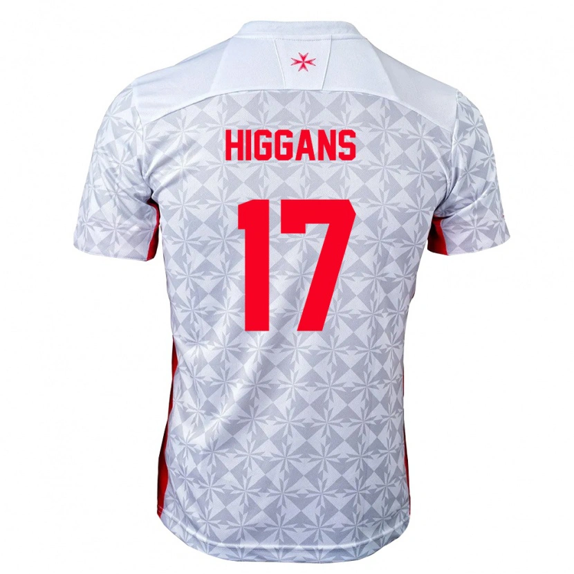 Danxen Mujer Camiseta Malta Matthew Higgans #17 Gris Blanco Rojo 2ª Equipación 26-28 La Camisa México