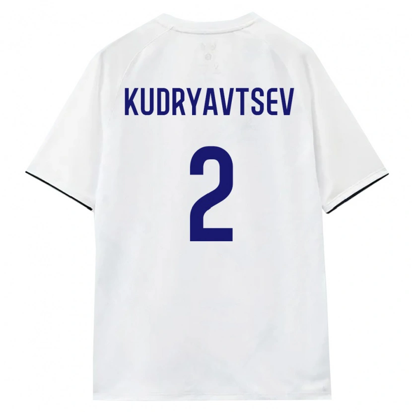 Danxen Mujer Camiseta Rusia Vladislav Kudryavtsev #2 Blanco Marrón Negro 2ª Equipación 26-28 La Camisa México
