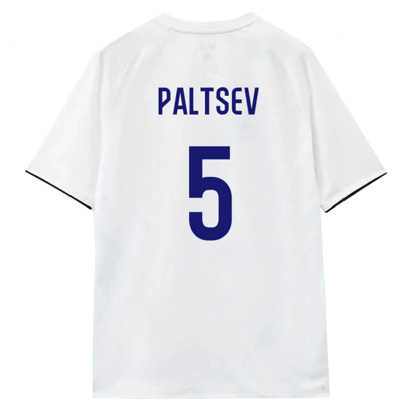 Danxen Mujer Camiseta Rusia Valentin Paltsev #5 Blanco Marrón Negro 2ª Equipación 26-28 La Camisa México