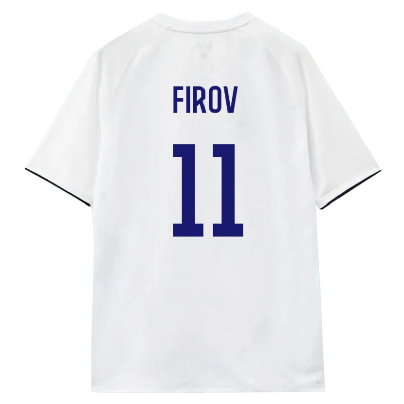 Danxen Mujer Camiseta Rusia Imran Firov #11 Blanco Marrón Negro 2ª Equipación 26-28 La Camisa México