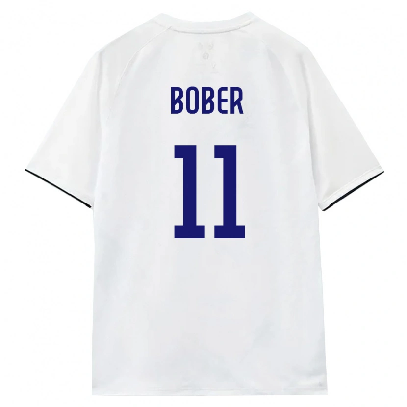 Danxen Mujer Camiseta Rusia Ivan Bober #11 Blanco Marrón Negro 2ª Equipación 26-28 La Camisa México