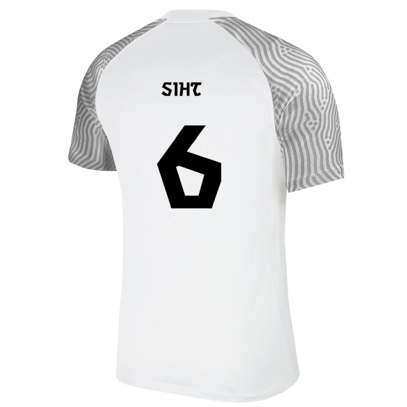 Danxen Mujer Camiseta Estonia Rommi Siht #6 Blanco Gris 2ª Equipación 26-28 La Camisa México