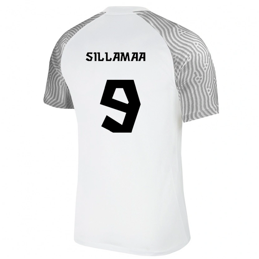 Danxen Mujer Camiseta Estonia Ramol Sillamaa #9 Blanco Gris 2ª Equipación 26-28 La Camisa México