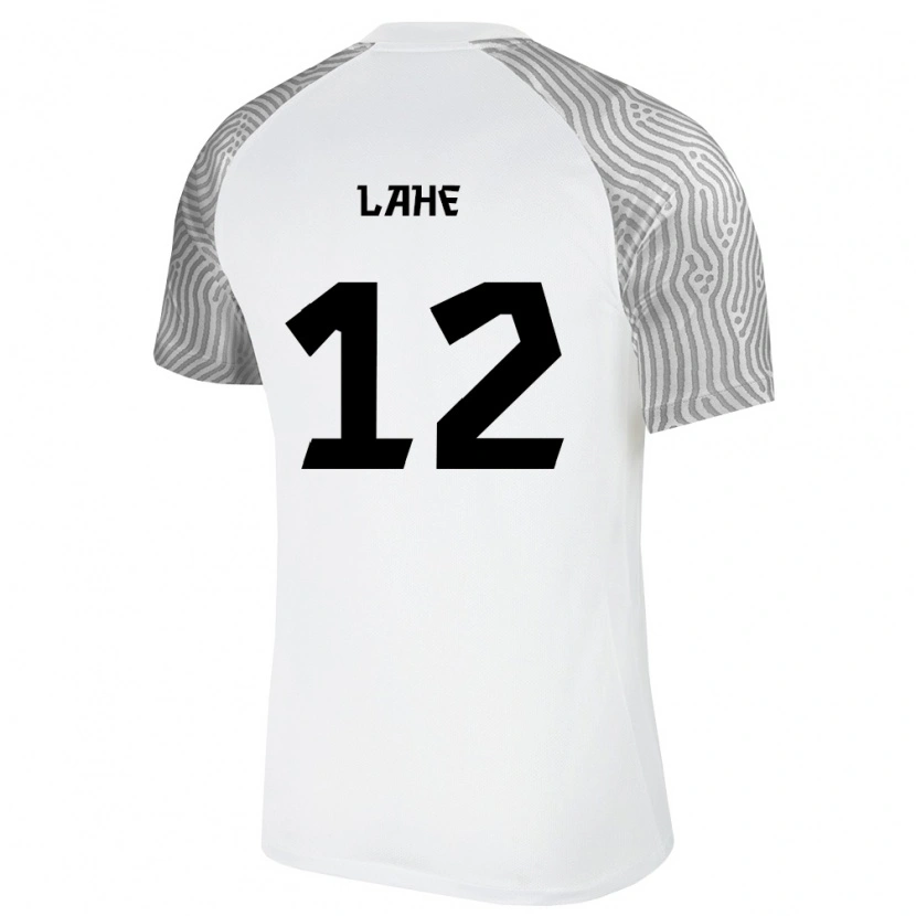 Danxen Mujer Camiseta Estonia Christopher Lahe #12 Blanco Gris 2ª Equipación 26-28 La Camisa México