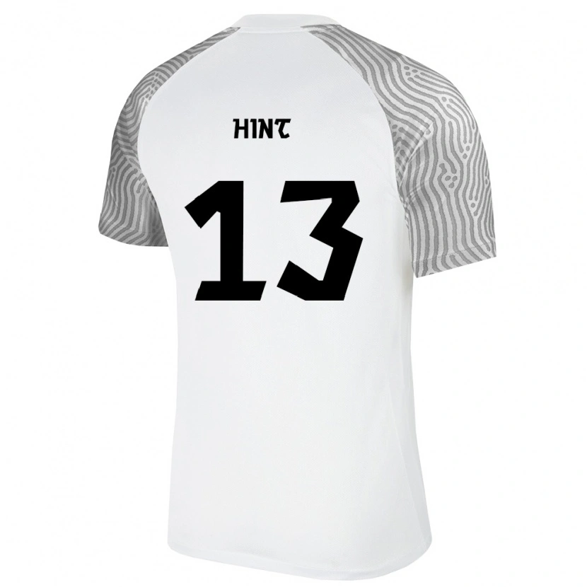 Danxen Mujer Camiseta Estonia Trevor Hint #13 Blanco Gris 2ª Equipación 26-28 La Camisa México