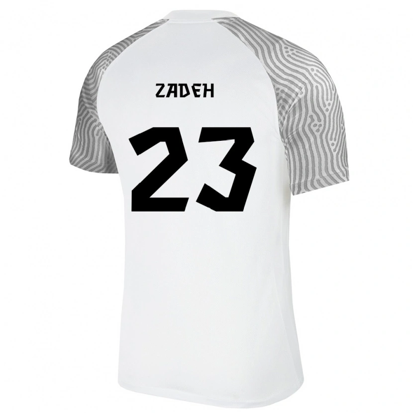 Danxen Mujer Camiseta Estonia Simon Zadeh #23 Blanco Gris 2ª Equipación 26-28 La Camisa México