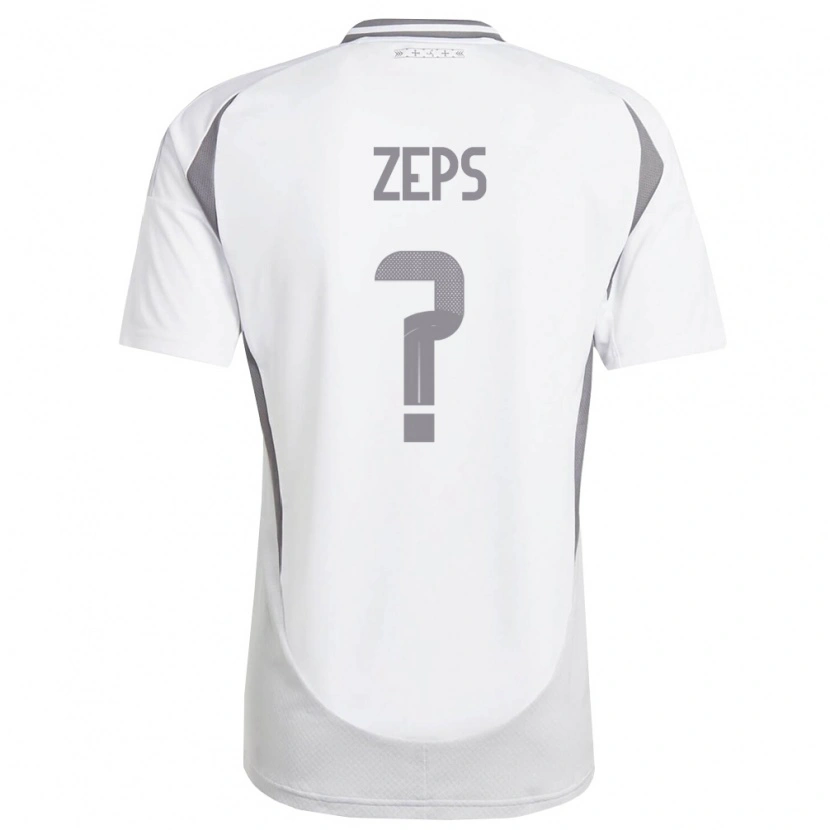 Danxen Mujer Camiseta Letonia Daniels Zeps #0 Blanco Gris Oscuro 2ª Equipación 26-28 La Camisa México