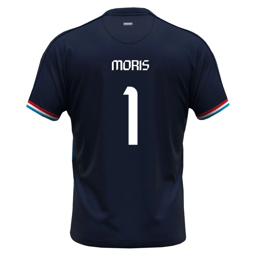 Danxen Mujer Camiseta Luxemburgo Anthony Moris #1 Azul Real Rojo 2ª Equipación 26-28 La Camisa México
